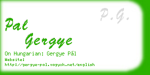 pal gergye business card